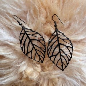Lightweight Bronze Leaf Earrings